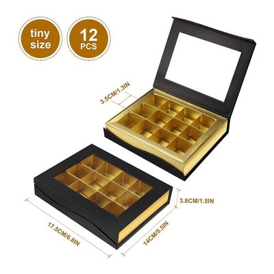As caixas de presente da apresentação do chocolate do cartão do retângulo gostam personalizado