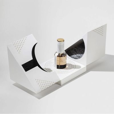 As caixas de presente cúbicas magnéticas do perfume, caixa de presente da porta dobro personalizaram o tamanho