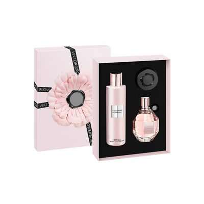 Caixas de presente do perfume da aprovação ISO9001 três partes para a loção do corpo