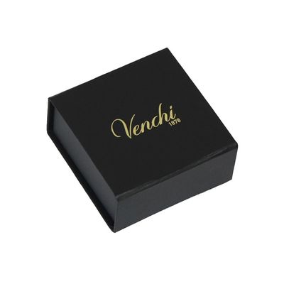 do presente de múltiplos propósitos do chocolate de 8*8*3.5cm caixas de empacotamento com logotipo de carimbo quente