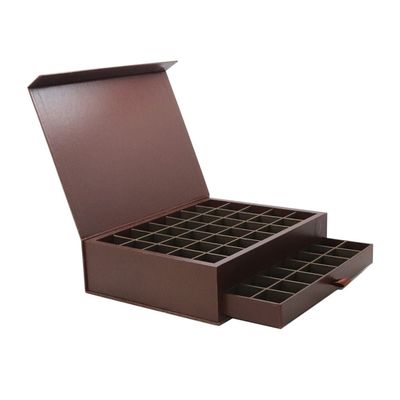 Caixas de empacotamento do presente do chocolate da dupla camada do serviço do OEM com base da gaveta