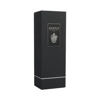 Matt Black Wine Gift Packaging dobrável encaixota o tipo dobrável