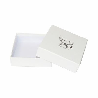 Caixa de empacotamento quadrada branca 9x9x3.5cm da joia do cartão para nupcial