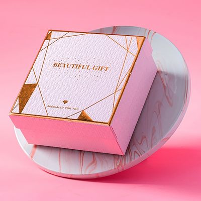Delicated Art Paper Rigid Gift Box com a tampa para o cosmético feito a mão do sabão