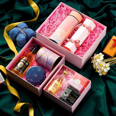Delicated Art Paper Rigid Gift Box com a tampa para o cosmético feito a mão do sabão