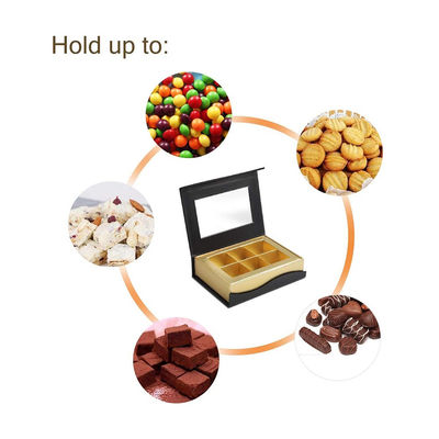 6 caixas de presente pequenas impressas costume da apresentação do cartão das estrutura para chocolates