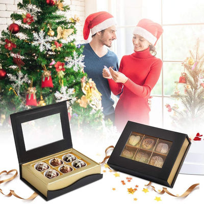 6 caixas de presente pequenas impressas costume da apresentação do cartão das estrutura para chocolates