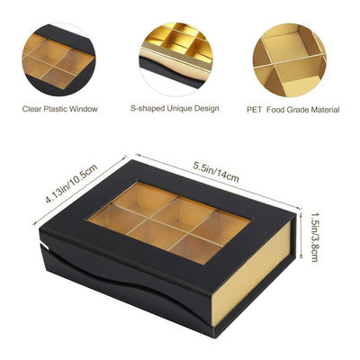 6 caixas de presente pequenas impressas costume da apresentação do cartão das estrutura para chocolates