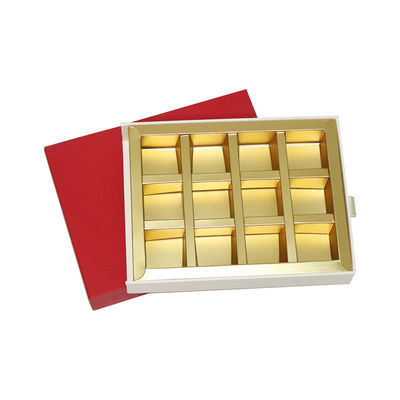 O presente vermelho do chocolate da altura de 4cm que empacota caixas, chocolate impresso encaixota a cavidade 20
