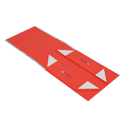 Caixa de presente de papel rígida dobrável do revestimento UV do ponto, Flip Top Magnetic Box para a roupa
