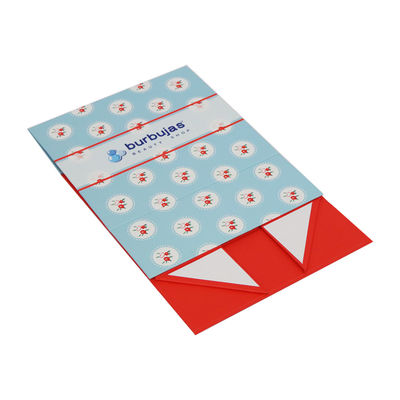 Caixa de presente de papel rígida dobrável do revestimento UV do ponto, Flip Top Magnetic Box para a roupa