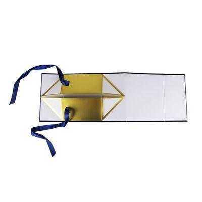 O laser cortou a caixa de presente 25.5*12.5*20.5cm do dia de Valentim do revestimento da fita