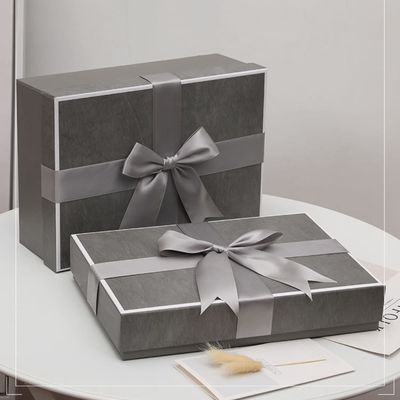 Caixa de presente personalizada do retângulo da cor de Pantone grande com a caixa de presente do lenço das tampas