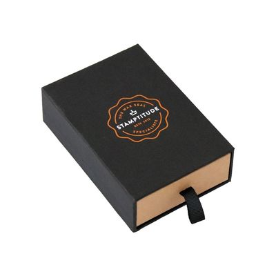 Caixa de presente de papel rígida do estilo feito a mão da gaveta com selo de EVA Insert For Wax Seal