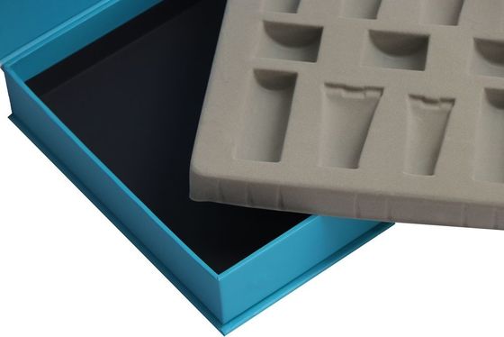 Caixas de múltiplos propósitos do uso ISO9001 dadas forma como livros, caixa de presente magnética azul
