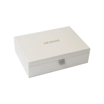 O branco reciclou caixas de presente cosméticas 25*20.5*7.5cm para o perfume do creme do olho