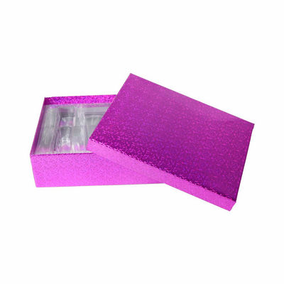 Caixas de presente cosméticas da cor de CMYK, caixa de papel holográfica com ANIMAL DE ESTIMAÇÃO Tray And Lid
