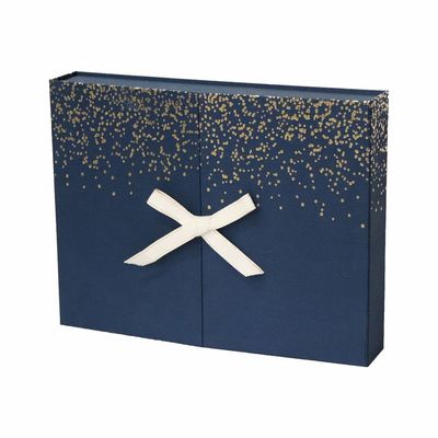 Caixa de presente da surpresa de 30 azuis marinhos das gavetas, beleza Advent Calendar With Ribbon