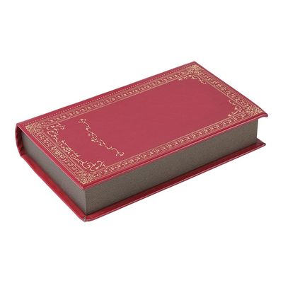 Caixas de presente vermelhas do perfume da forma do livro 21*13*4cm com tampa e EVA Insert magnéticas