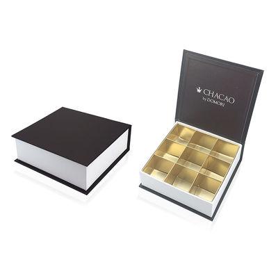ISO9001 caixas de empacotamento do presente do chocolate da cor da aprovação PMS com grades