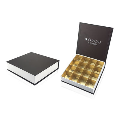 ISO9001 caixas de empacotamento do presente do chocolate da cor da aprovação PMS com grades