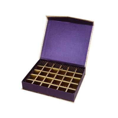 A forma do livro escondeu caixas vazias magnéticas do chocolate com divisores 23.2x19x4.6cm