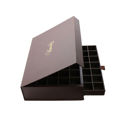 Caixas de empacotamento do presente do chocolate da dupla camada do serviço do OEM com base da gaveta