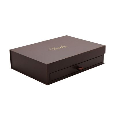 Caixas de empacotamento do presente do chocolate da dupla camada do serviço do OEM com base da gaveta