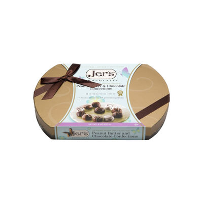 O chocolate vazio pequeno da boa vinda do OEM encaixota a forma elíptica para o aniversário