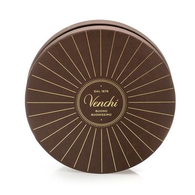 Caixas de empacotamento do presente do chocolate da altura de Brown 5cm com nó da curva