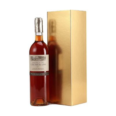 Ouro brilhante de empacotamento das caixas do presente resistente dobrável do vinho do cartão com gravação