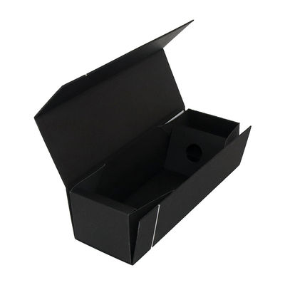 Matt Black Wine Gift Packaging dobrável encaixota o tipo dobrável