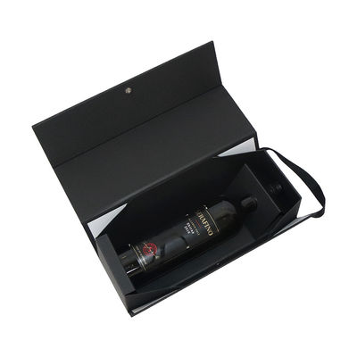 Caixas de presente de dobramento do fechamento instantâneo customizável com punho Matt Black