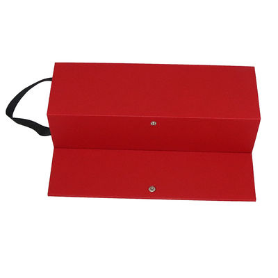 caixas individuais do vidro de vinho de 9cmx9cmX33cm, tipo dobrável da caixa do vinho do Natal