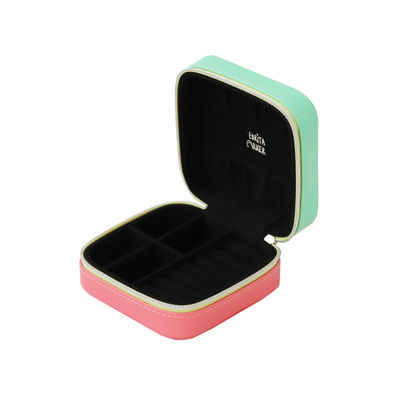 Cor portátil pequena personalizada da guarda-joias CMYK da tela de seda para colares