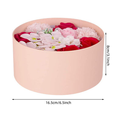 Caixas personalizadas do ramalhete da flor da curva da fita do cartão para flores artificiais