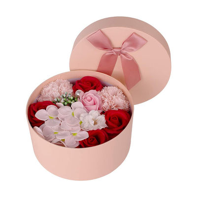 Caixas personalizadas do ramalhete da flor da curva da fita do cartão para flores artificiais