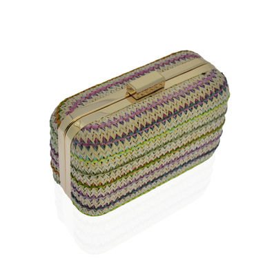 Cruz do estilo de Boho - colorido do saco de embreagem da noite do corpo tecido para senhoras