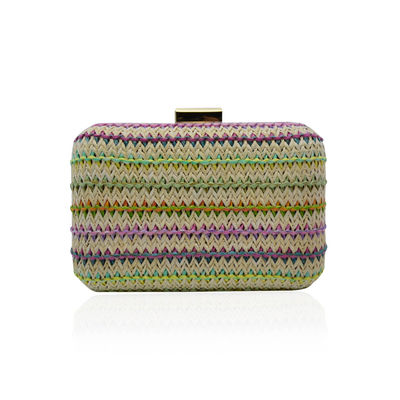 Cruz do estilo de Boho - colorido do saco de embreagem da noite do corpo tecido para senhoras