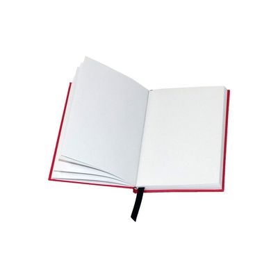Logotipo personalizado da capa dura de 72 páginas de placa das folhas caderno branco