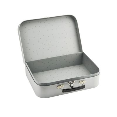 Caixa feita sob encomenda da mala de viagem do papel do cartão do forro da cópia com fechamento do fechamento do metal